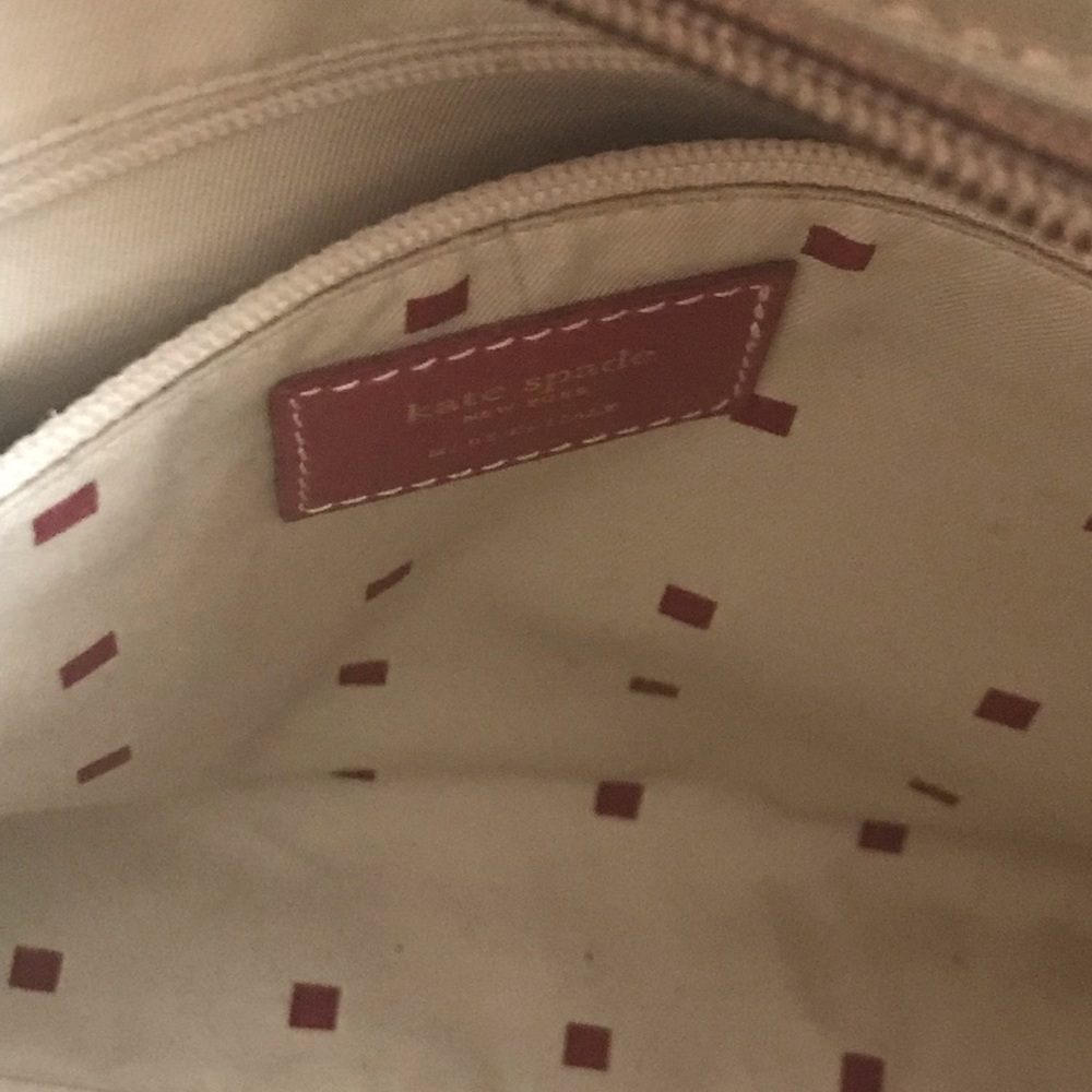 KATE SPADE RED & ARMY GREEN PURSE - Picture 5 of 8